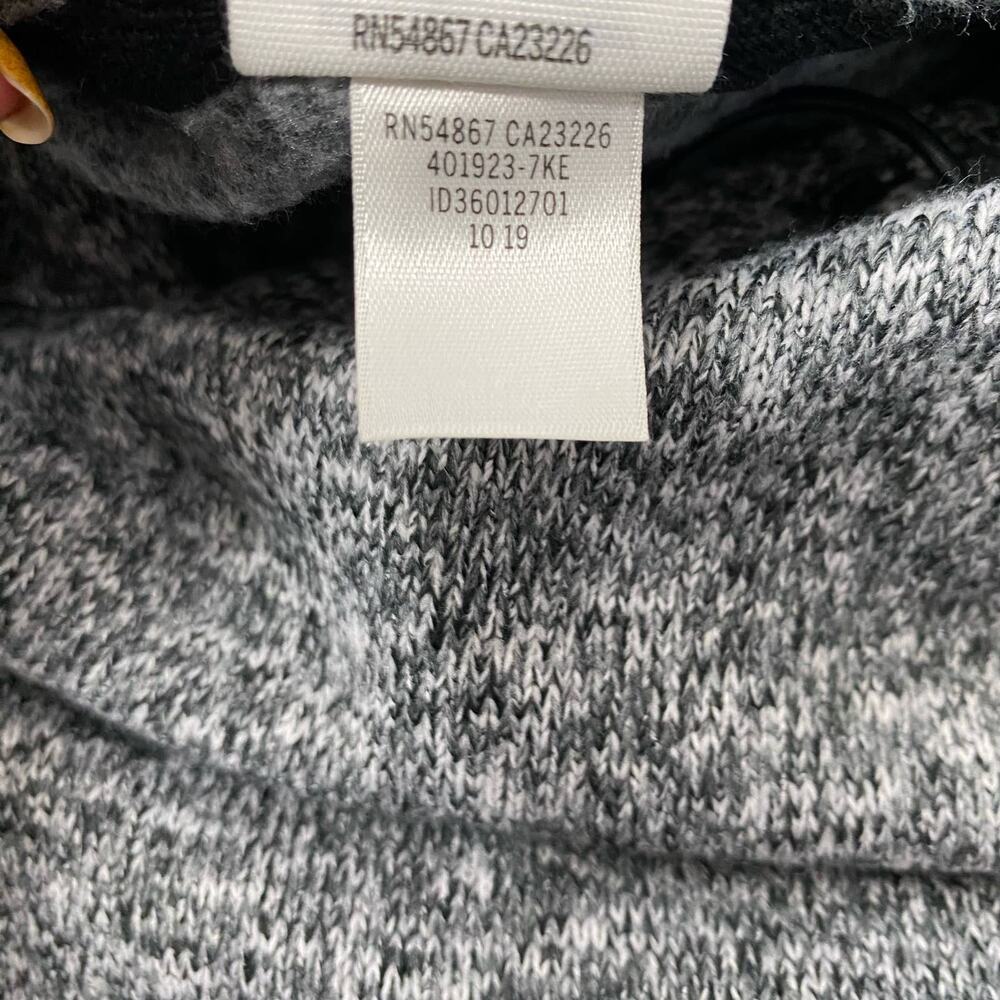 PINK Victoria Secret Crop Hoodie Marled Gray Fleece Lined Womens Sm Sweatshirt - Picture 12 of 14